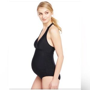 Motherhood Maternity black one piece swimsuit